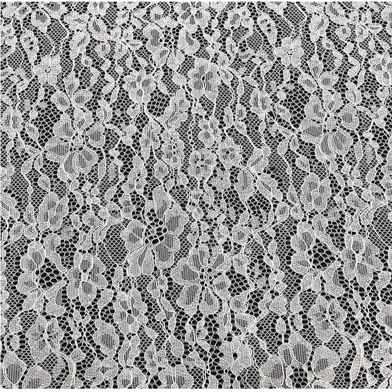 Lace Trim Dress Eyelash Nylon Lace Fabric for Women's Wear Wholesale S 15